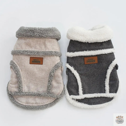 Dog Clothes Winter Pet Dog French Bulldog Jacket Thick Warm Dog Coat Barking Mad