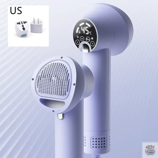 Smart Pet Hair Dryer Dog Golden Retriever Cat Grooming Hairdressing Blow & Comb Silent No Harm Pet Cleaning Supplies Pet Products Barking Mad
