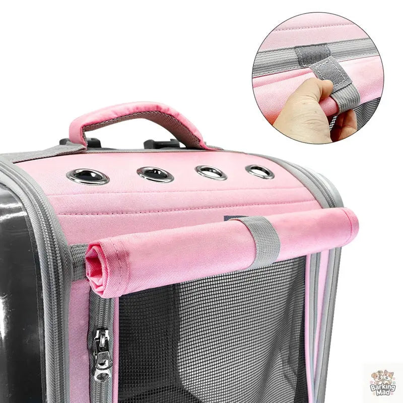 Pet Cat Carrier Backpack Breathable Cat Travel Outdoor Shoulder Bag For Small Dogs Cats Portable Packaging Carrying Pet Supplies - Barking Mad