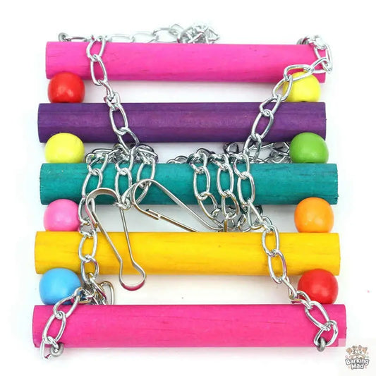 Colorful suspension bridge swing stand bar stand peony Barking Mad