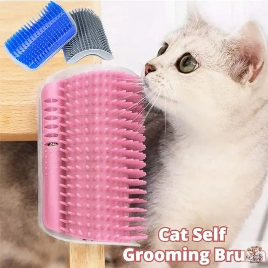 Cat Self-Grooming Brush Pet Wall Rubbing Device Barking Mad