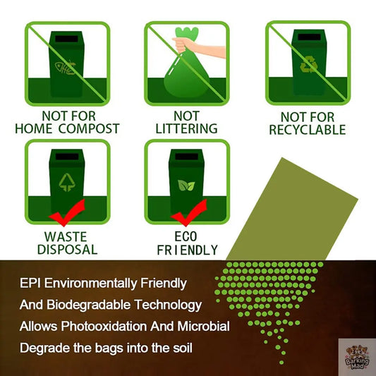 Poop Bags For Dog Waste Bags Extra Thick Strong Leak Proof Dog Waste Bags Barking Mad