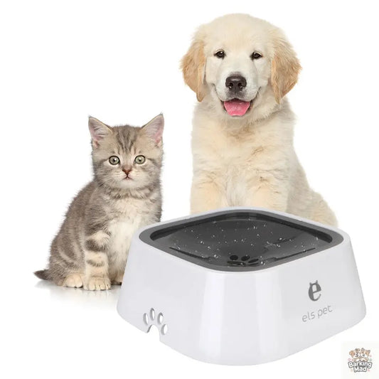 1.5L Cat Dog Water Bowl Carried Floating Bowl Anti-Overflow Slow Water Feeder Dispenser Pet Fountain ABS&PP Dog Supplies - Barking Mad