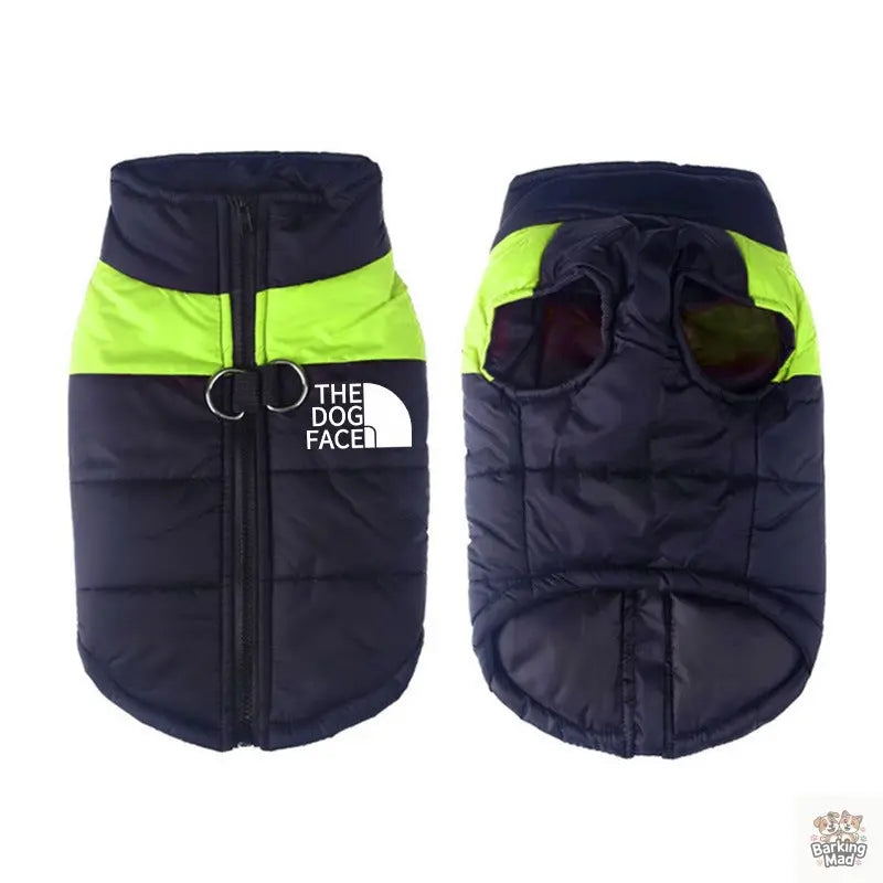 Waterproof Dog Clothes Pet Coat Winter Thermal Vest Barking Mad