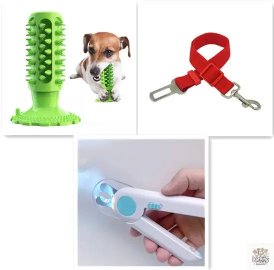 Teeth Cleaning Dog Toothbrush Sucker Molar Stick Dog Bite Toy - Barking Mad