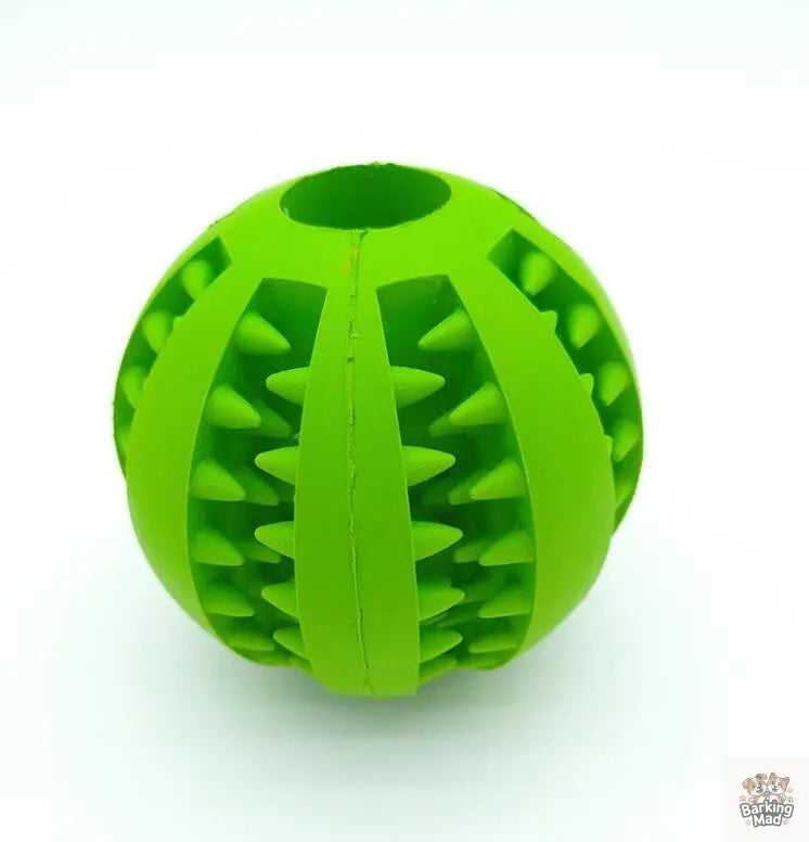 Pet Slow Feeder Dog Toy Cute Funny Rubber Dog Ball Toy - Barking Mad