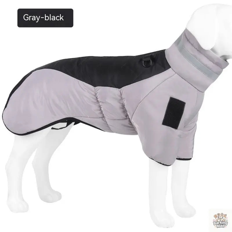New Winter Dog Coat Waterproof Pet Clothes For Medum Large Dogs Warm Thicken Dog Vest Custome Labrador Jacket Barking Mad