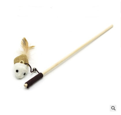 Cat toy funny cat stick funny cat kitten toy wooden handmade cat cat mouse cat toy cat scratch board Barking Mad