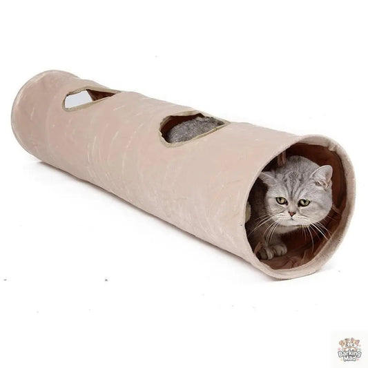 Velvet pet tunnel cat tunnel - Barking Mad