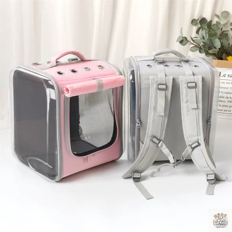 Pet Cat Carrier Backpack Breathable Cat Travel Outdoor Shoulder Bag For Small Dogs Cats Portable Packaging Carrying Pet Supplies - Barking Mad