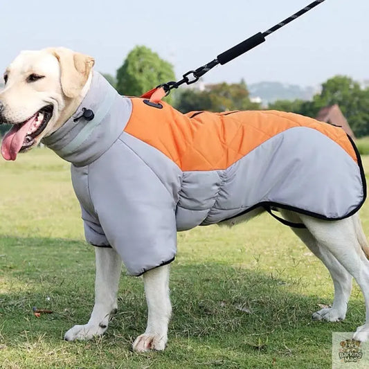 New Winter Dog Coat Waterproof Pet Clothes For Medum Large Dogs Warm Thicken Dog Vest Custome Labrador Jacket Barking Mad