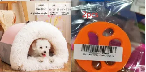 New Splice Portable Pet Nest Portable Autumn And Winter Warm Dog Nest Moisture-proof Long Fur Cat Nest Cross Border Pet Nest Barking Mad