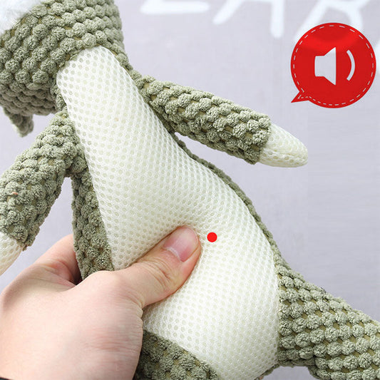 Plush Cartoon Puppy Dog Toy Pet Dog Chew Squeak Toys For Small Dogs Teeth Grinding Pet Products Dog Accessories Barking Mad