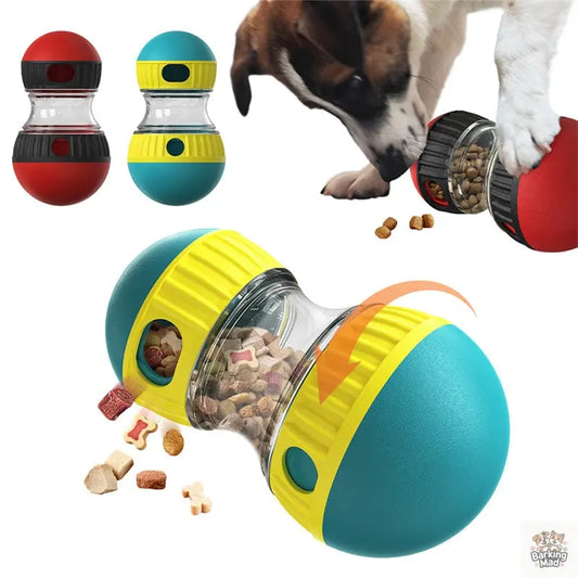 Food Dispensing Dog Toy Tumbler Leaky Food Ball Puzzle Toys Interactive Slowly Feeding Protect Stomach Increase Intelligence Pets Toy Pet Products - Barking Mad