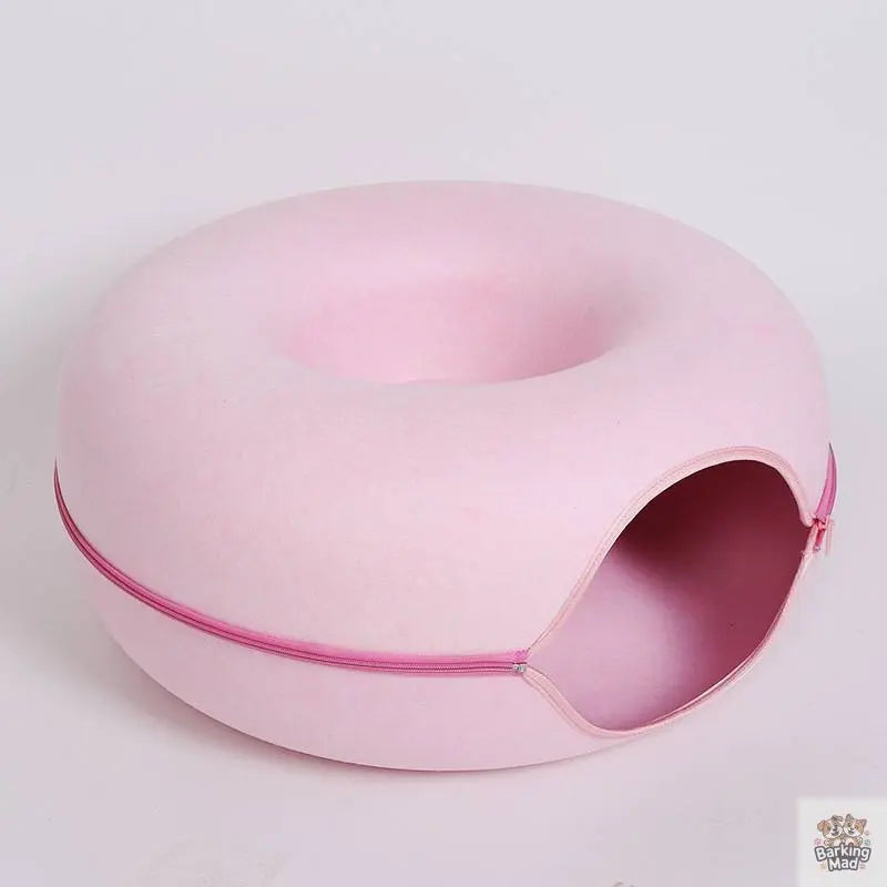 Four Seasons Available Cat Round Felt Pet Nest - Barking Mad