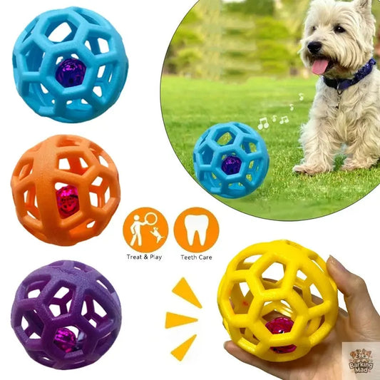 Dog Chew Ball Toy TPR Pets Interactive Training Toys For Small Large Dog Teeth Cleaning Molar Supplies Outdoor Pets Ball Toy - Barking Mad