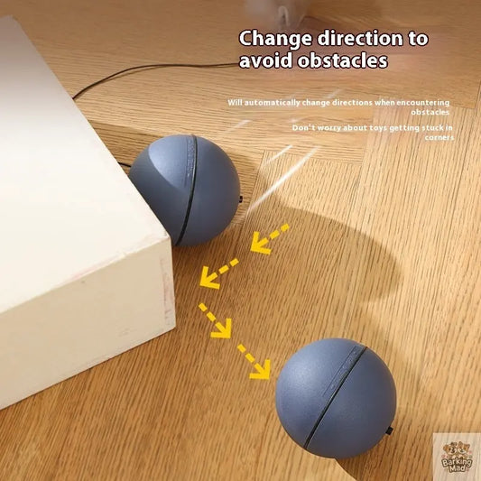 Cat Toys Mouse Teaser Ball Funny Moving Toy For Pets Cat Dog Electric Teaser Ball Automatic Intelligent Rolling Ball Pet Products - Barking Mad