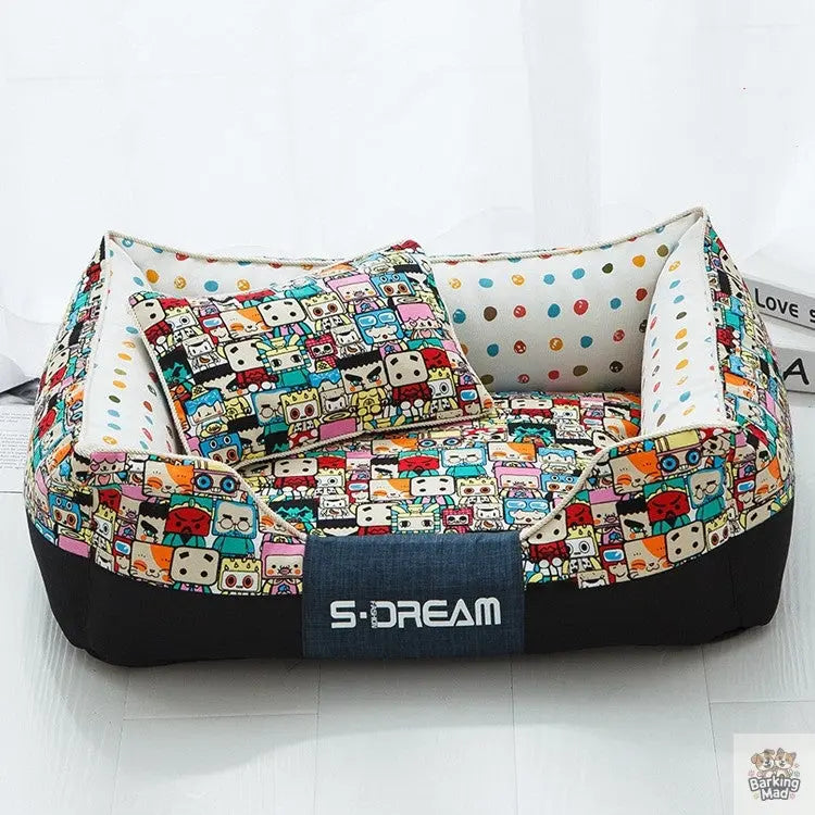 New House Dogs Product Bed Accessories Pets Cats Mat Barking Mad