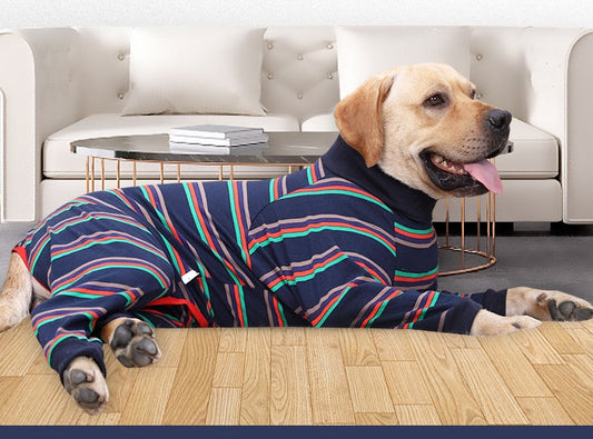 Fully Enclosed High Elastic Four-legged Dog Pajamas Barking Mad