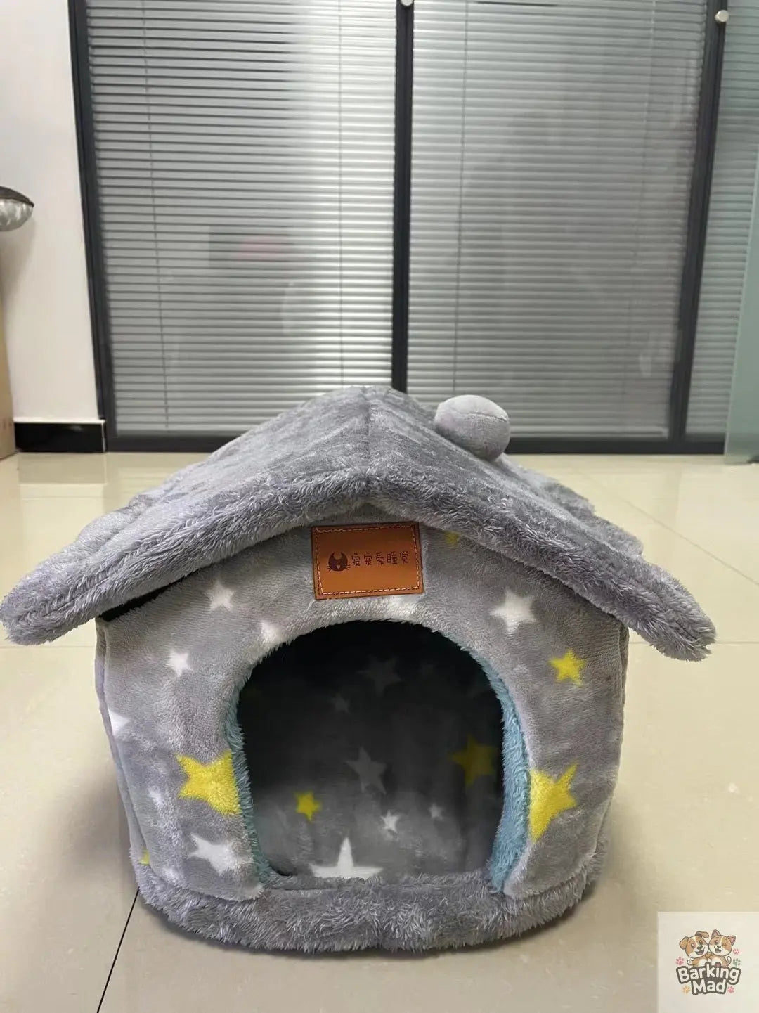 Foldable Dog House Pet Cat Bed Winter Dog Villa Sleep Kennel Removable Nest Warm Enclosed Cave Sofa Pets Supplies Barking Mad
