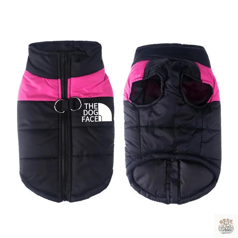 Waterproof Dog Clothes Pet Coat Winter Thermal Vest Barking Mad