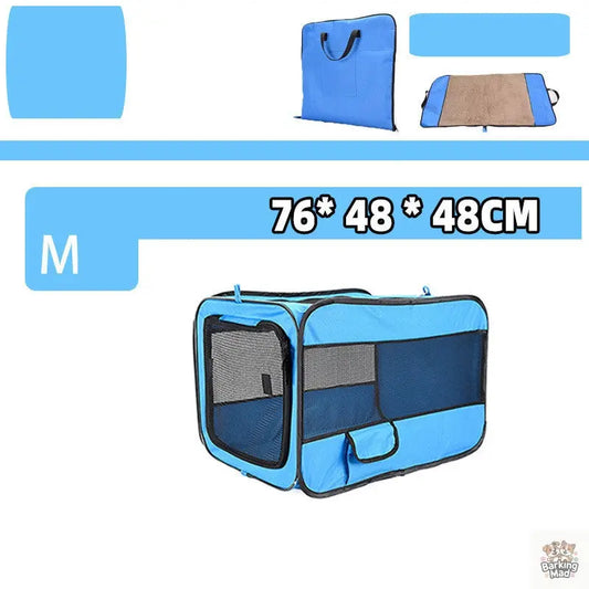 Pet Travel Carrier Bag Portable Pet Bag Folding Fabric Pet Carrier Travel Carrier Bag For Pet Cage With Locking Safety Zippers - Barking Mad