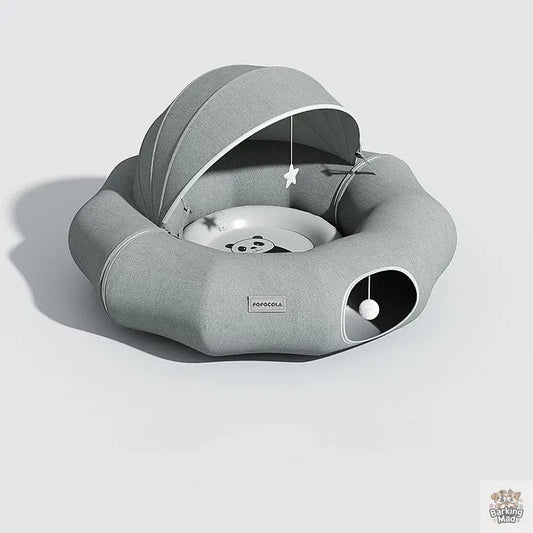 Cat Tunnel Donut Tunnel Crawl Shelter Foldable - Barking Mad