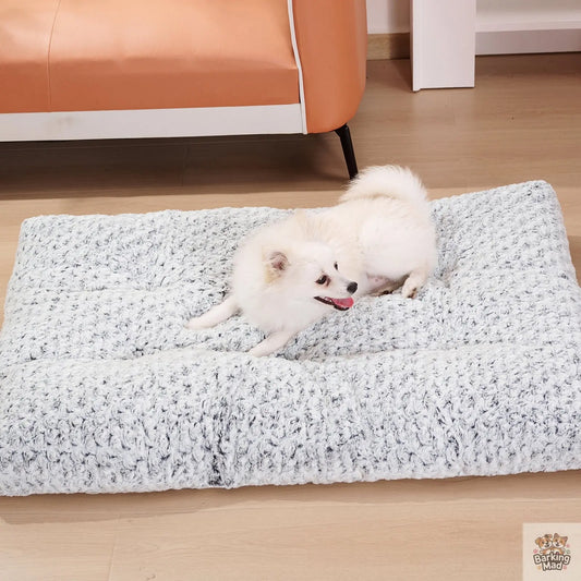 Dog Beds Thickened Rose Velvet Pet Kennel Bed Mat More Cotton Soft Fluffy Washable Dog Bed Barking Mad