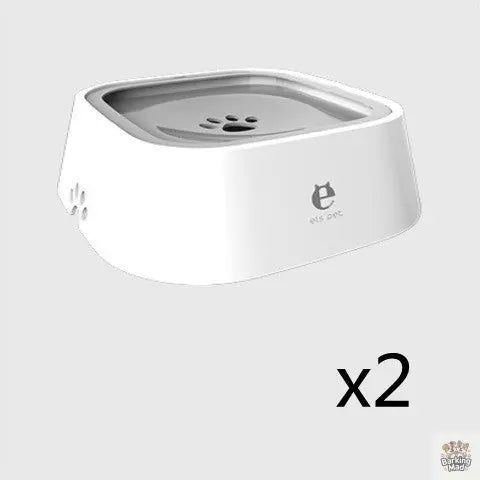 1.5L Cat Dog Water Bowl Carried Floating Bowl Anti-Overflow Slow Water Feeder Dispenser Pet Fountain ABS&PP Dog Supplies - Barking Mad