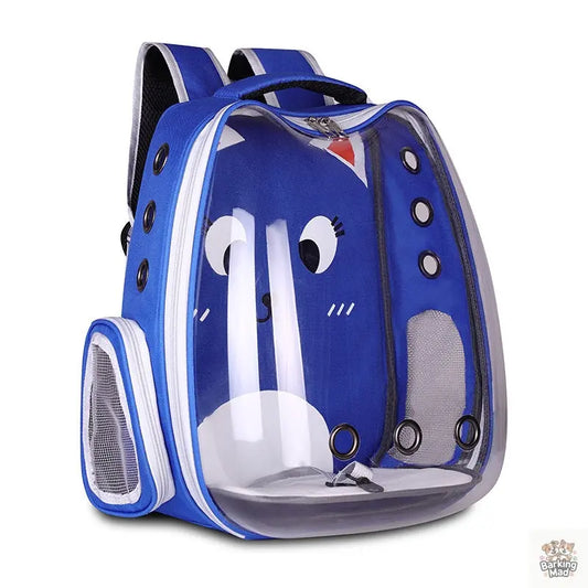 Pet Supplies Pet Backpack Convenient Pet Space Bag Breathable Shoulder Cat Bag Dog Bag - Barking Mad