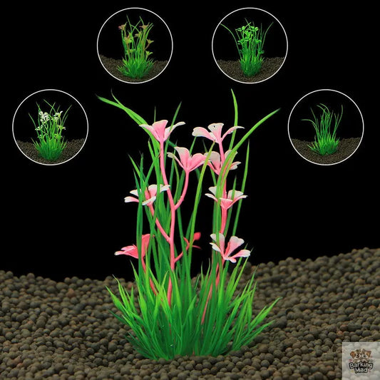 Fish Tank Decoration Simulation Water Plant Aquarium Landscaping Plastic Barking Mad